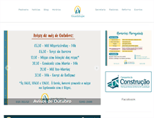 Tablet Screenshot of paroquiadeguadalupe.com.br